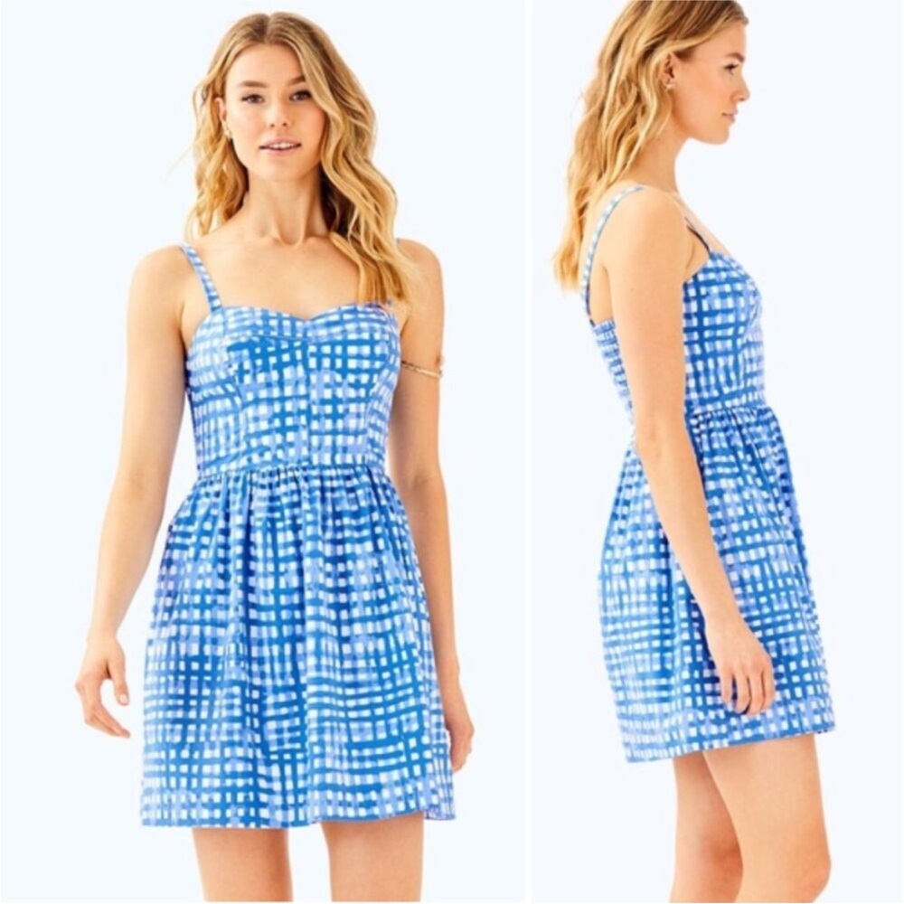 Lilly Pulitzer Ardleigh Dress in Bennet Blue Feelin Beachy - NWT - Sz 16